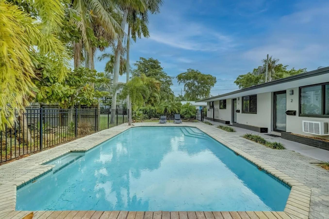 Waterfront Apartment Private Patio Pool Fort Lauderdale Zewnętrze zdjęcie
